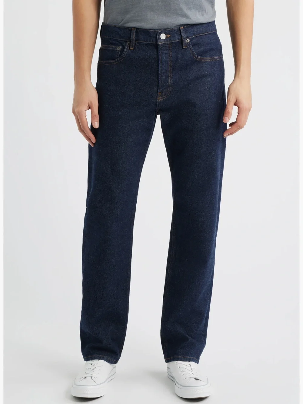 Frame Denim Men’s Dark Blue Straight-Leg Jeans